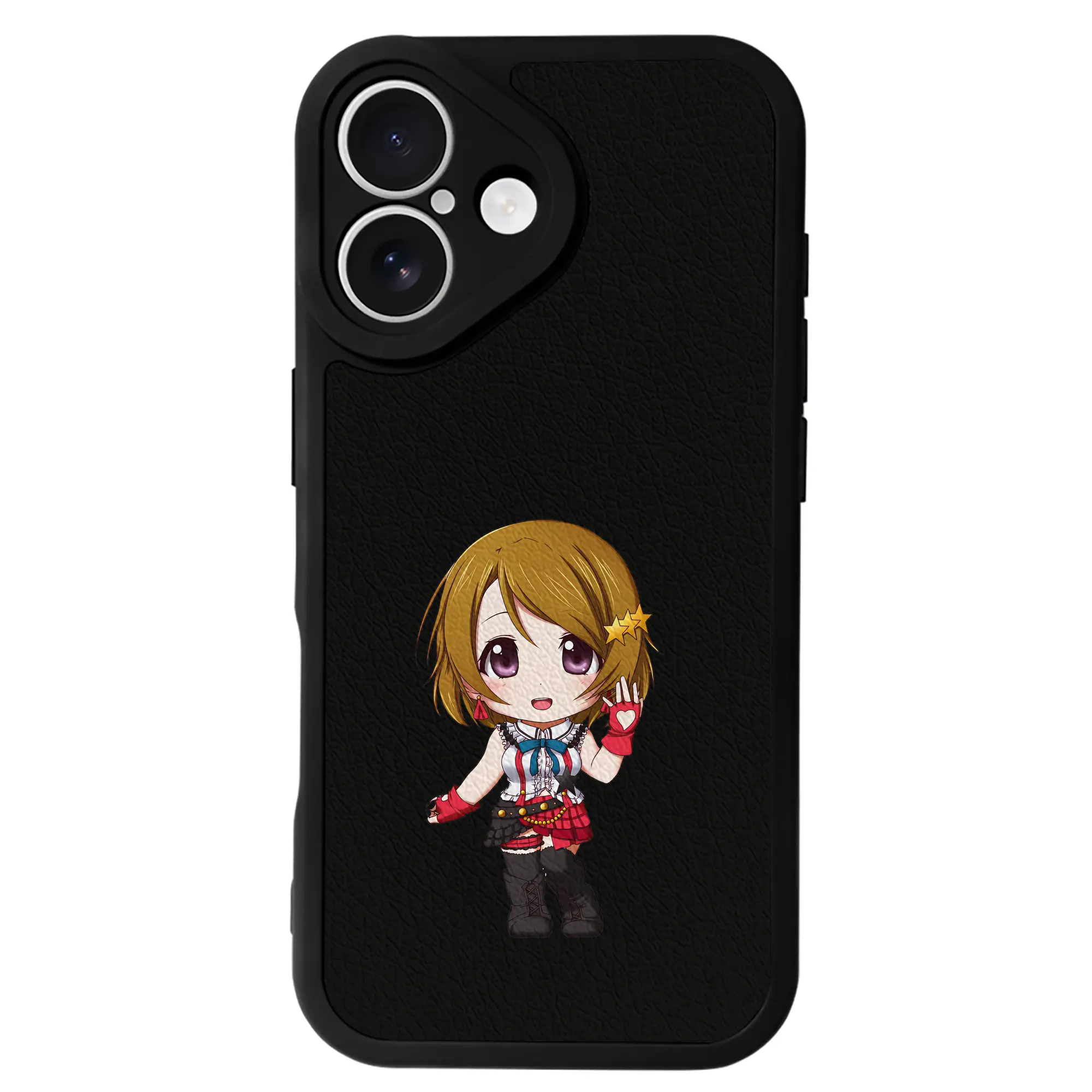 Love Live! グッズ,小泉花陽 - IPhone 16シリーズ対応 ・ シリコンスマホケース ・ レザー調 ・ 高精度フィット ・ 耐衝撃 ・ ワイヤレス充電対応 ・ 精密カット